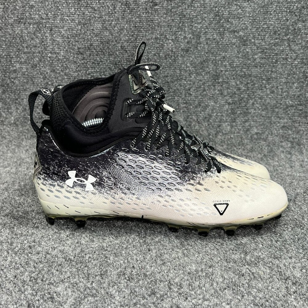 Under Armour Spotlight Lux MC 2.0 Football Cleats Men's Size 9.5 Black Athletic